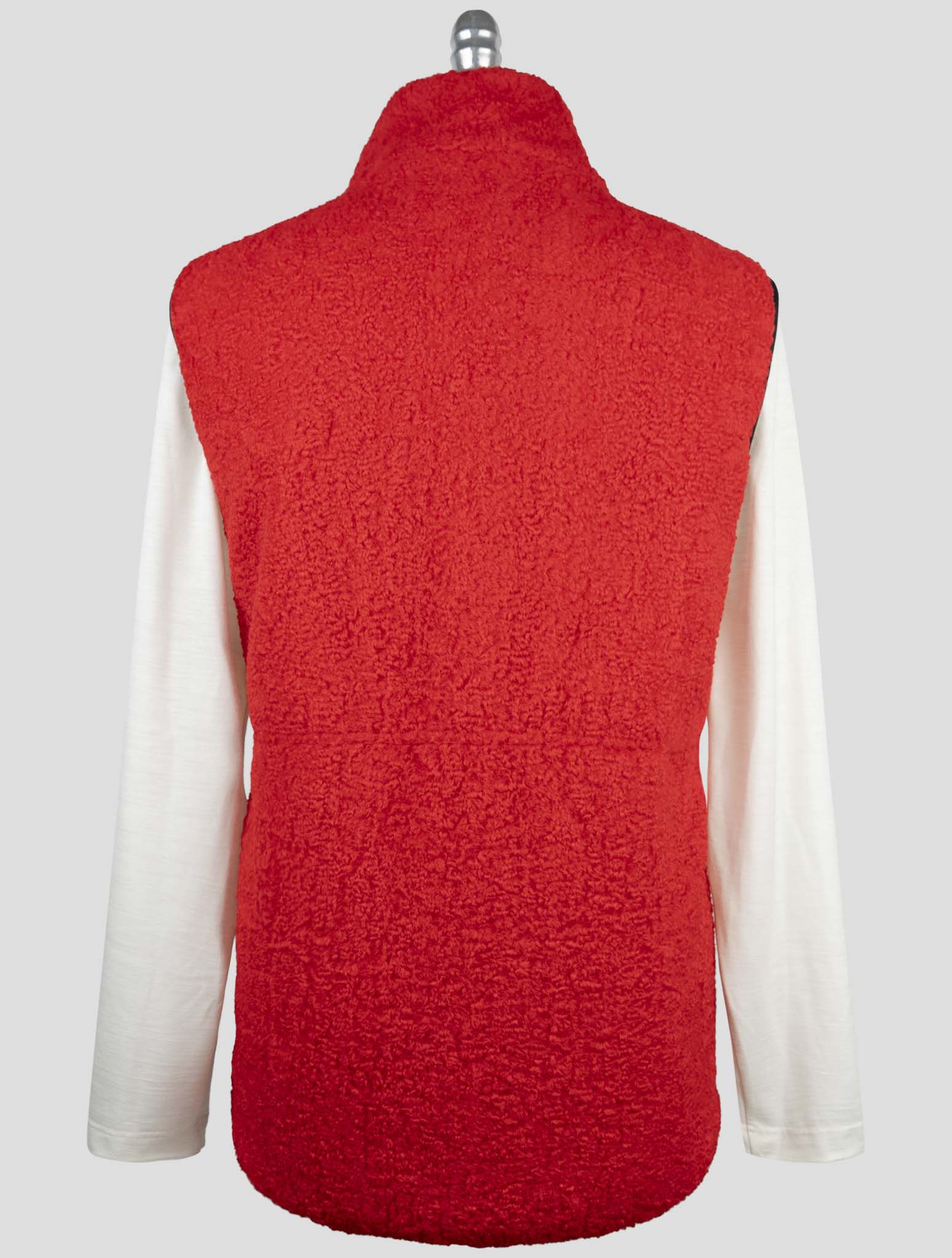 Kiton Knt Red Pl Coat Gilet