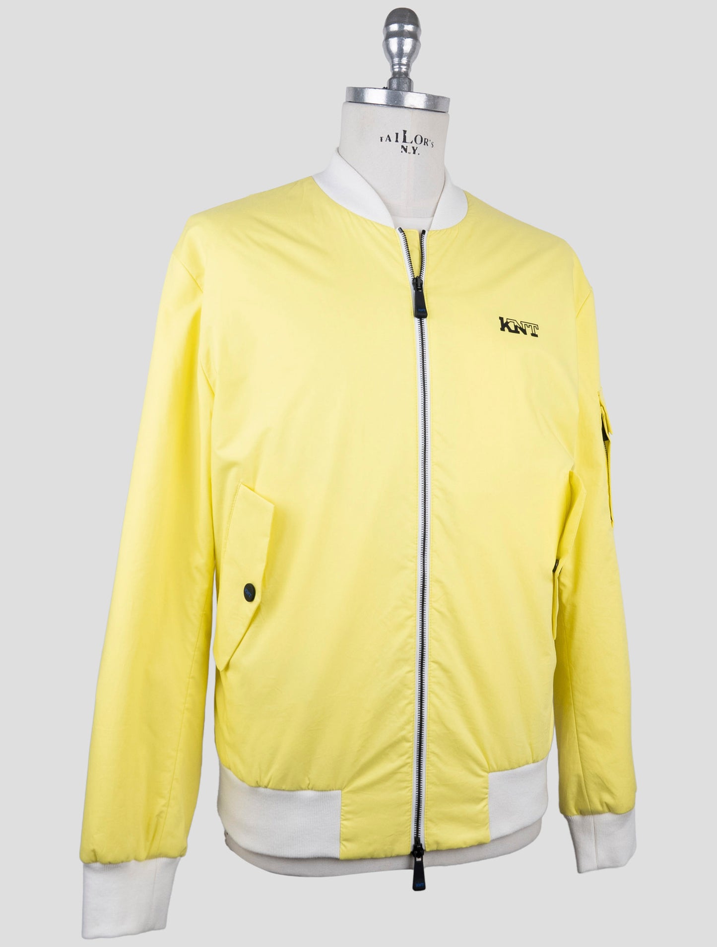 Kiton Knt Yellow Cotton Coat