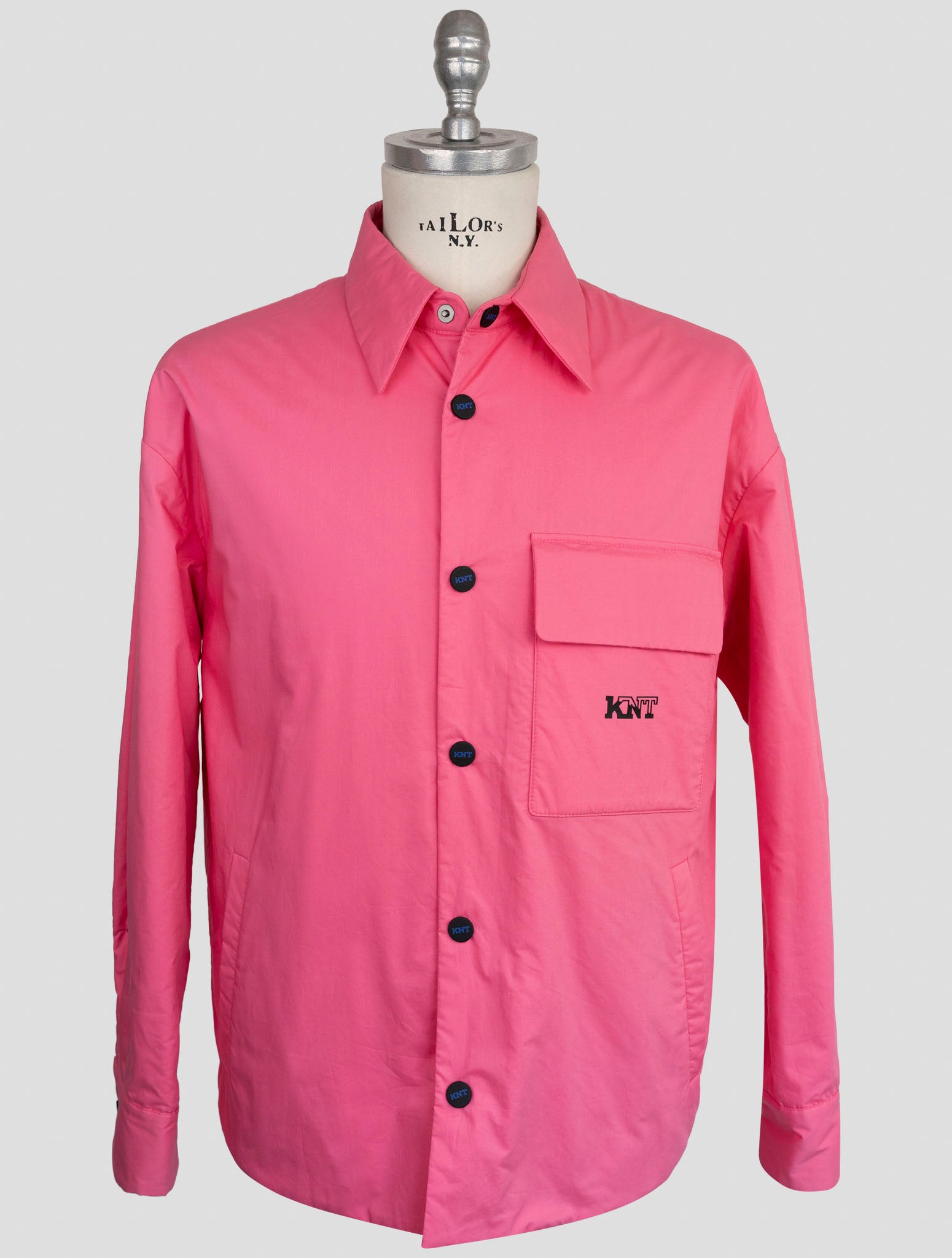 Kiton Knt pink Cotton Overcoat