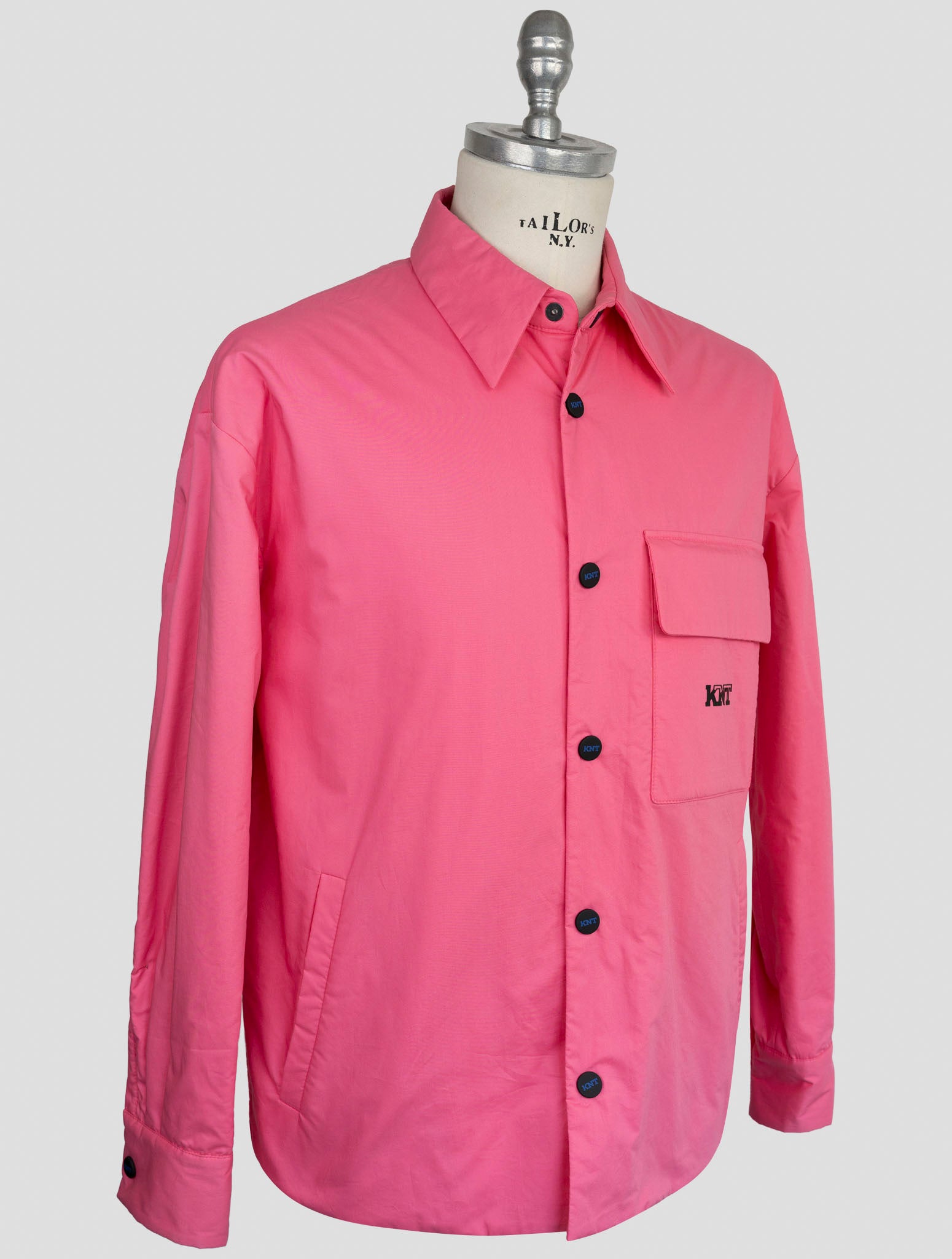 Kiton Knt pink Cotton Overcoat