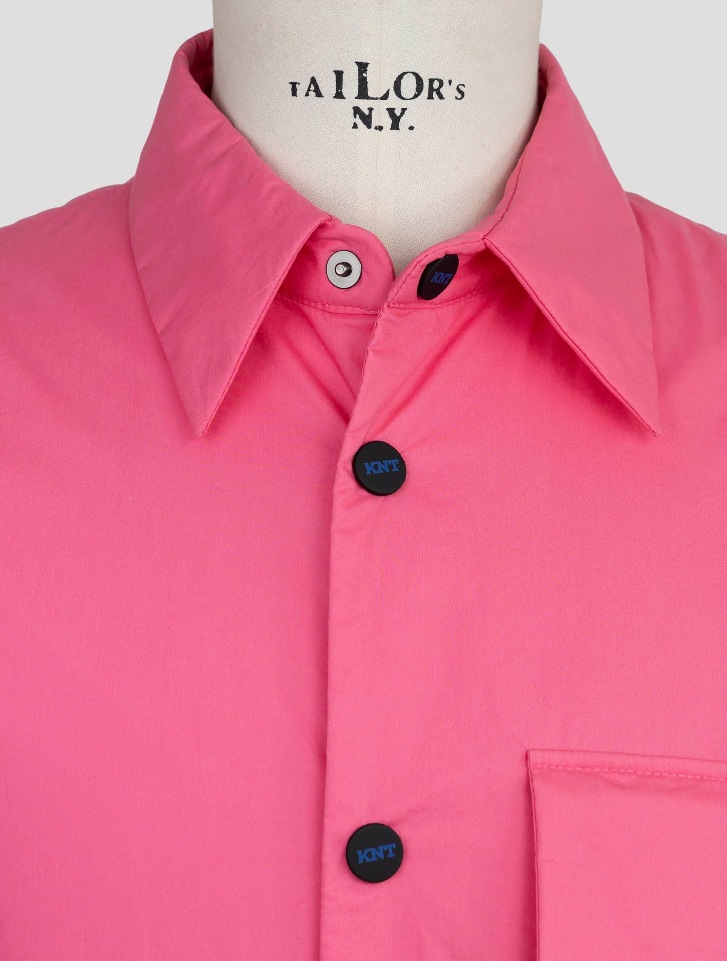 Kiton Knt pink Cotton Overcoat