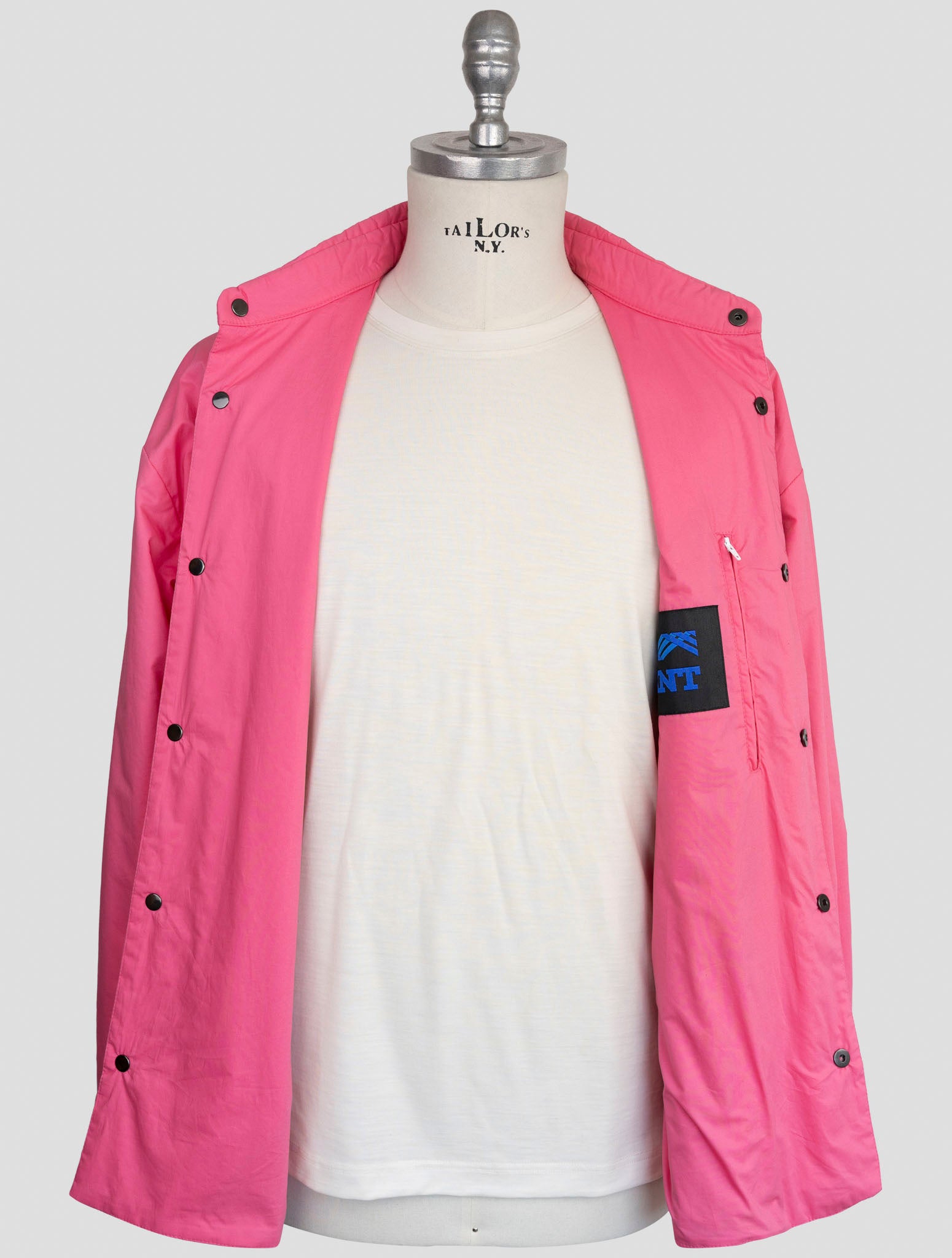 Kiton Knt pink Cotton Overcoat