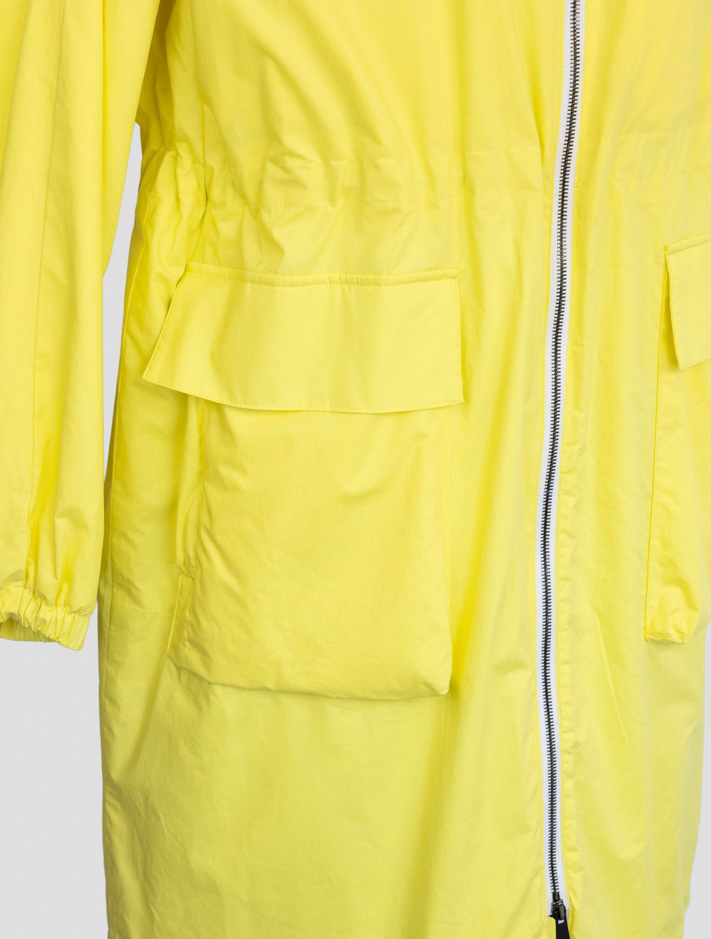 Kiton Knt Yellow Cotton Overcoat