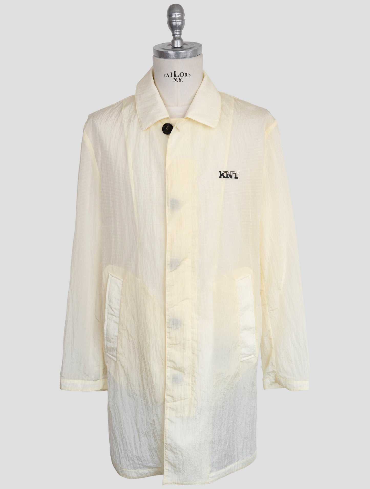 Kiton Knt White Pa Overcoat