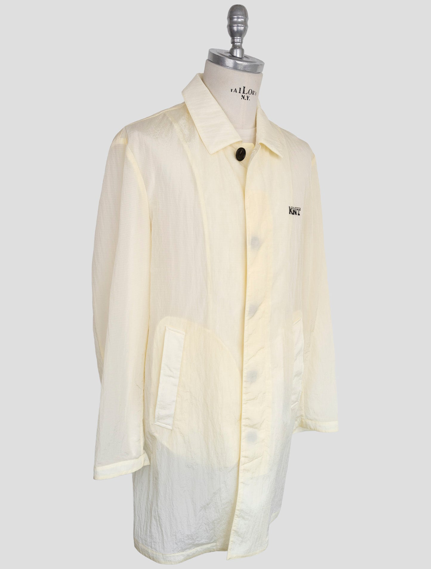 Kiton Knt White Pa Overcoat