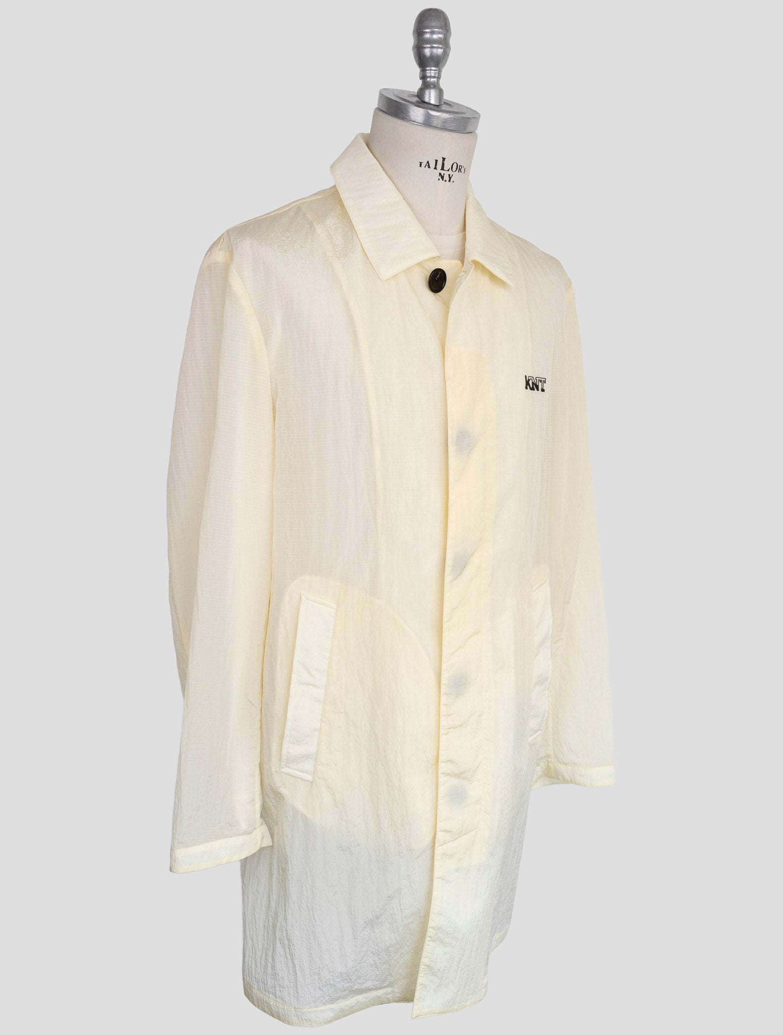 Kiton Knt White Pa Overcoat