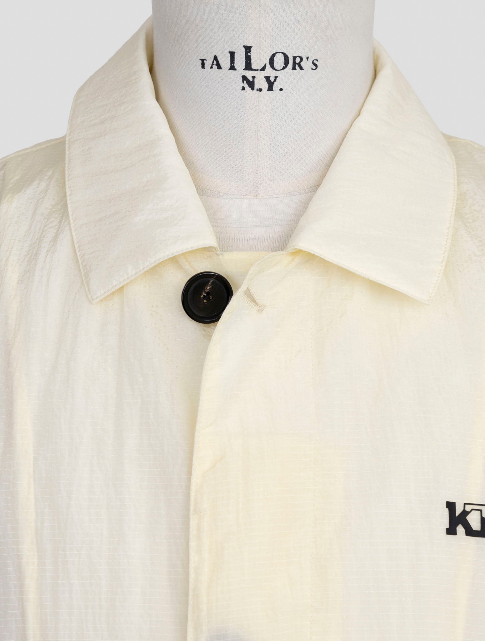 Kiton Knt White Pa Overcoat