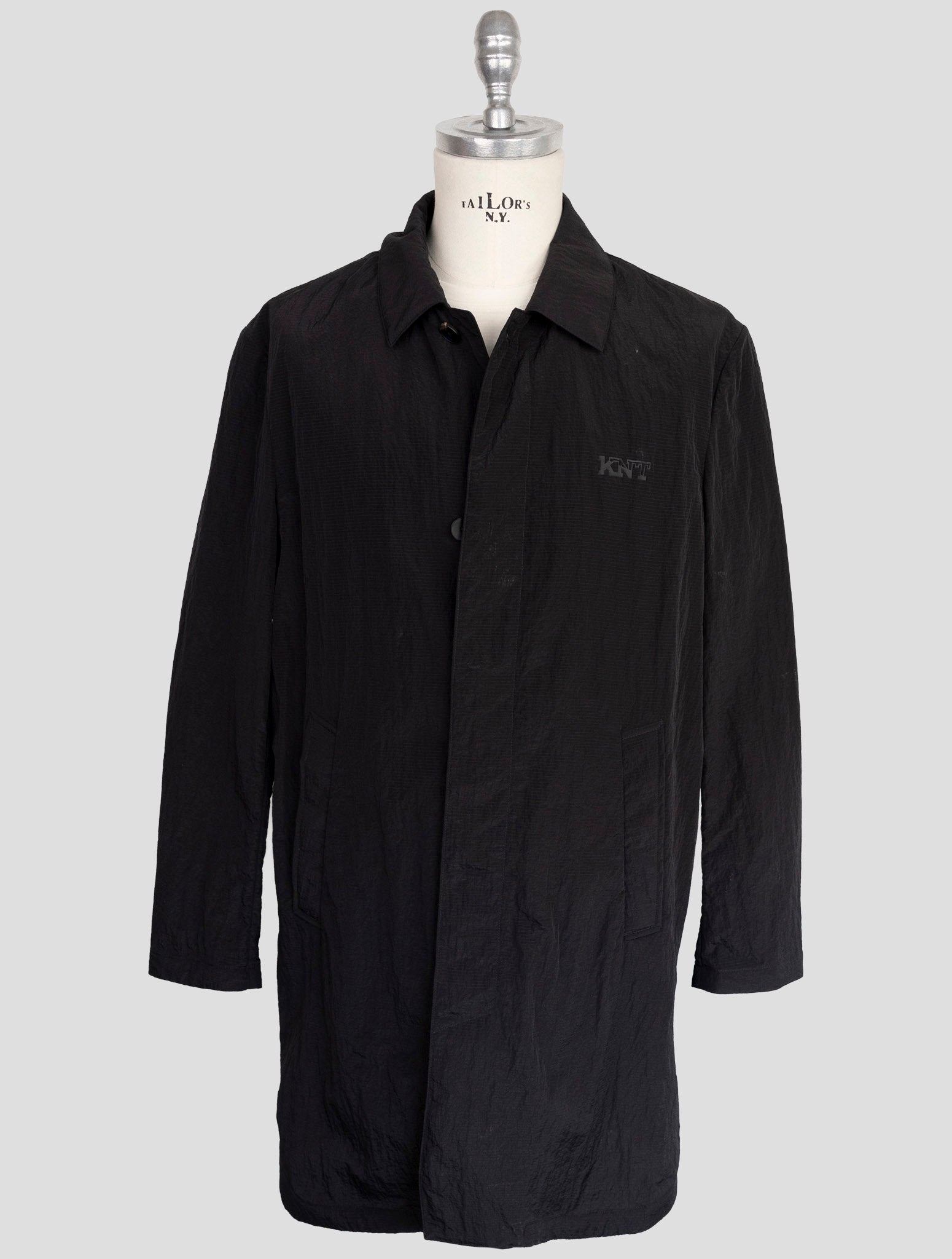 Kiton Knt Black Pa Overcoat