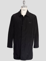 Kiton Knt Black Pa Overcoat