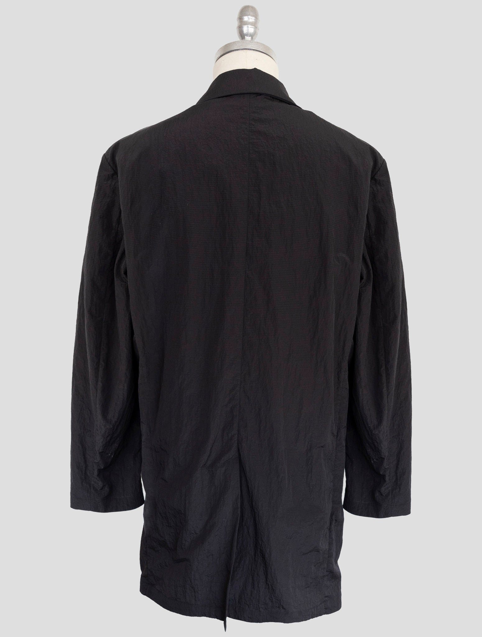 Kiton Knt Black Pa Overcoat