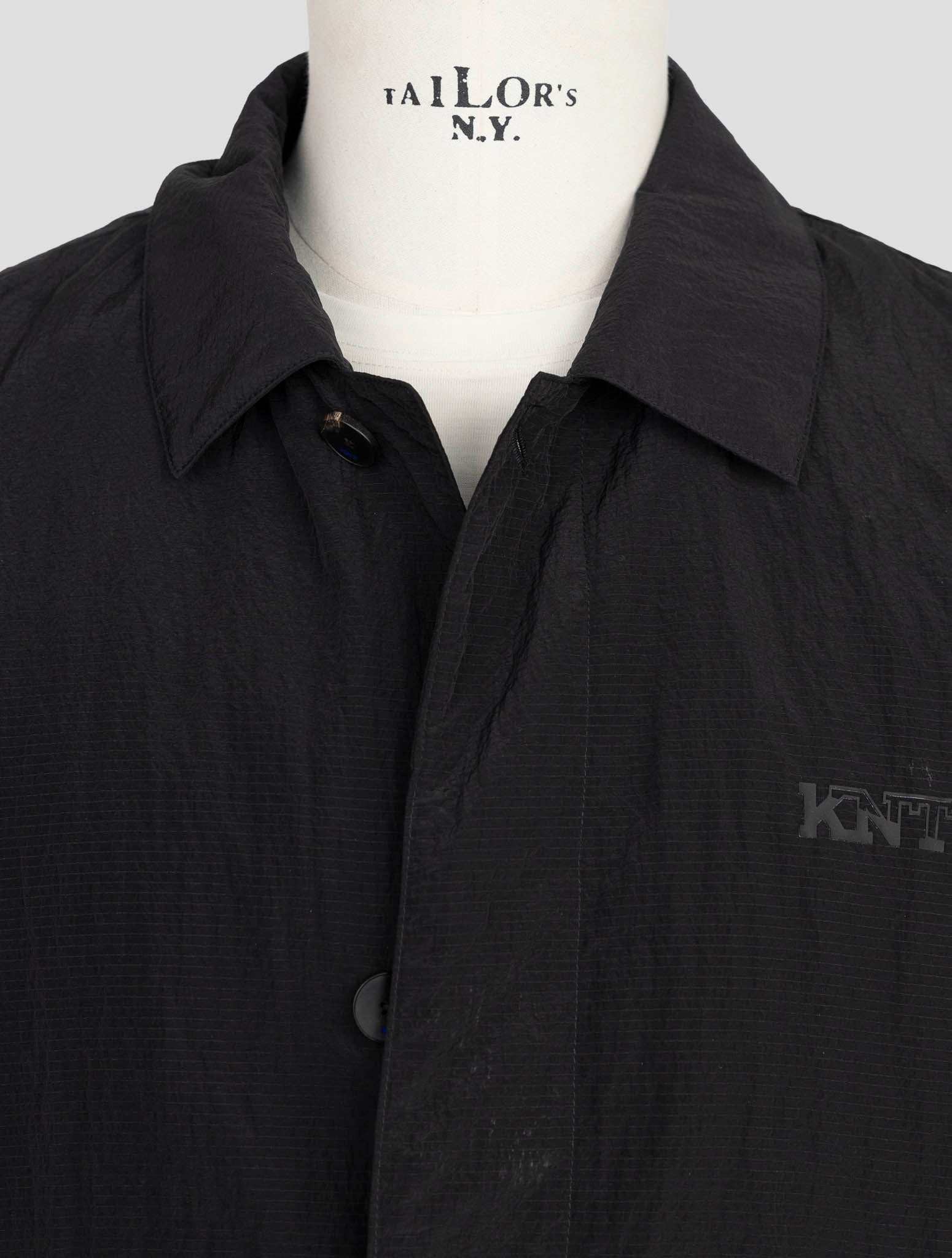 Kiton Knt Black Pa Overcoat