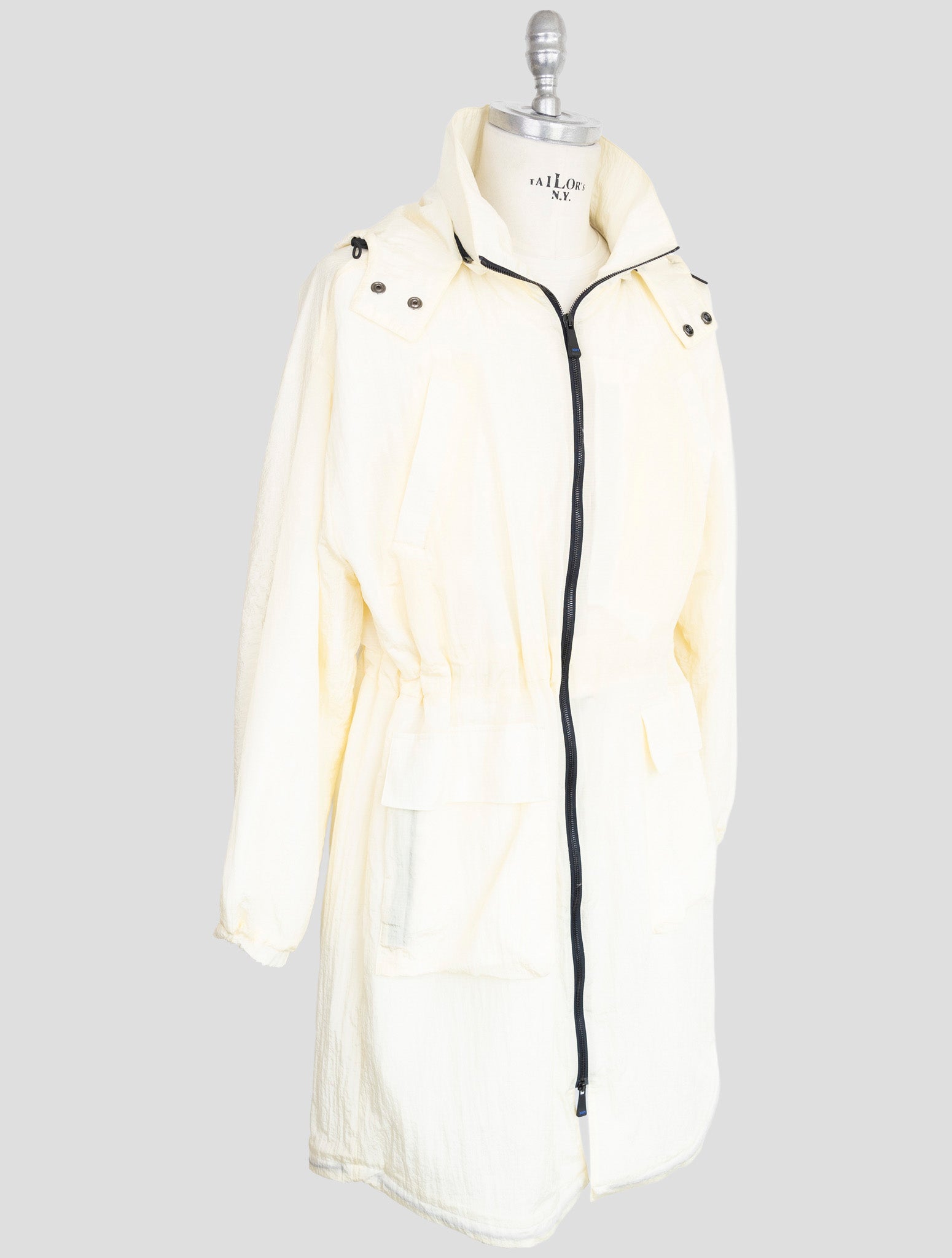 Kiton Knt White Pa Overcoat
