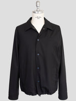 Kiton Knt Black Virgin Wool Coat