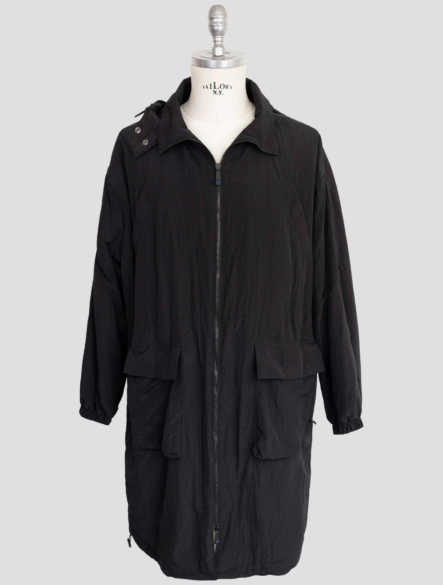 Kiton Knt Black Pa Overoat