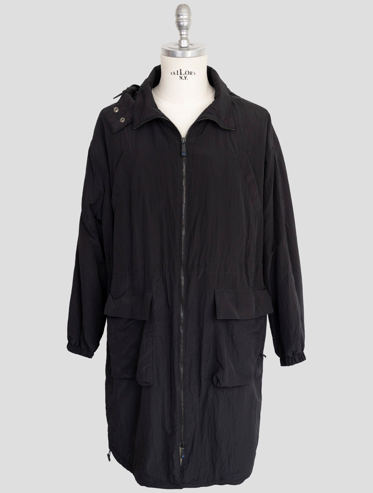 Kiton Knt Black Pa Overoat