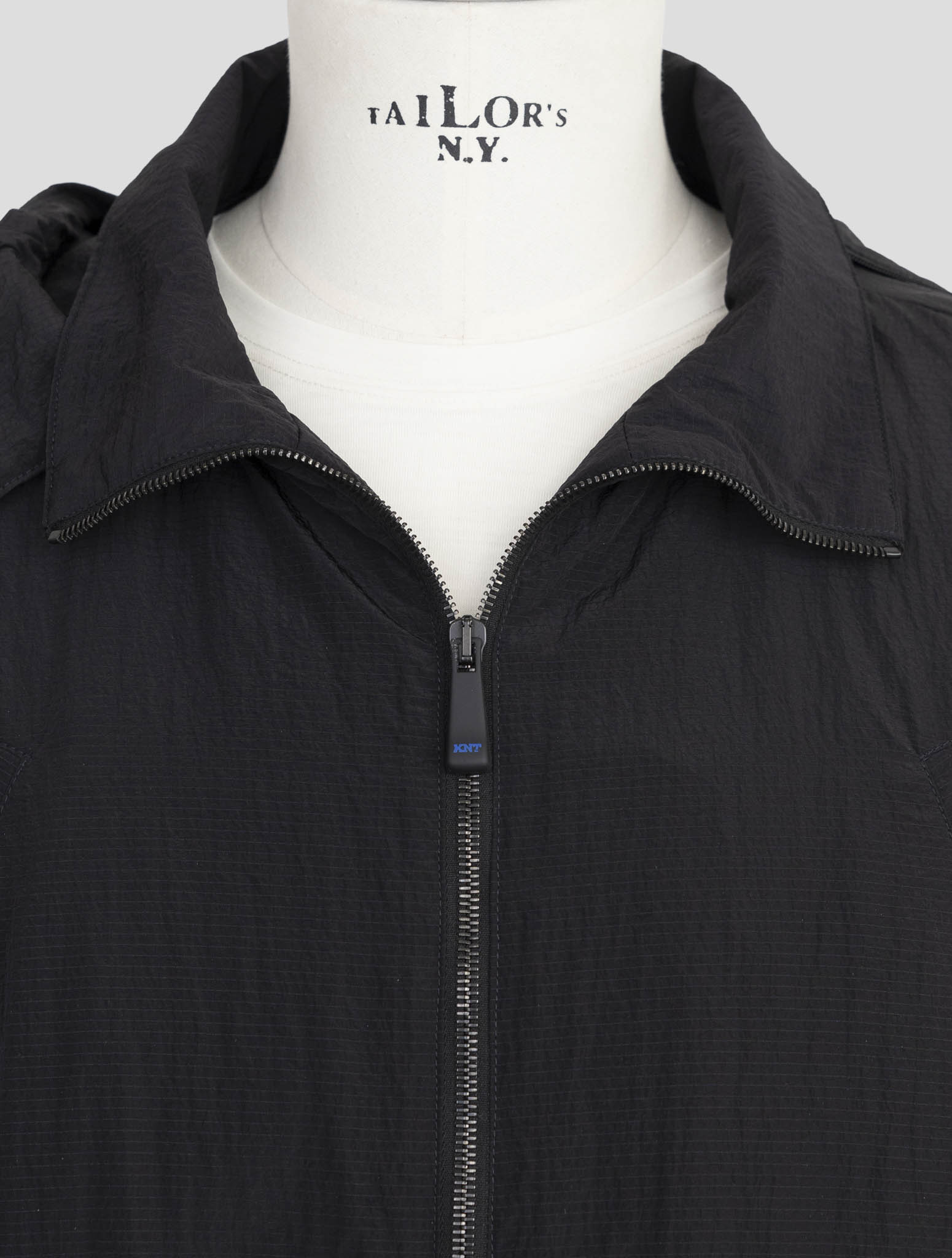 Kiton Knt Black Pa Overoat