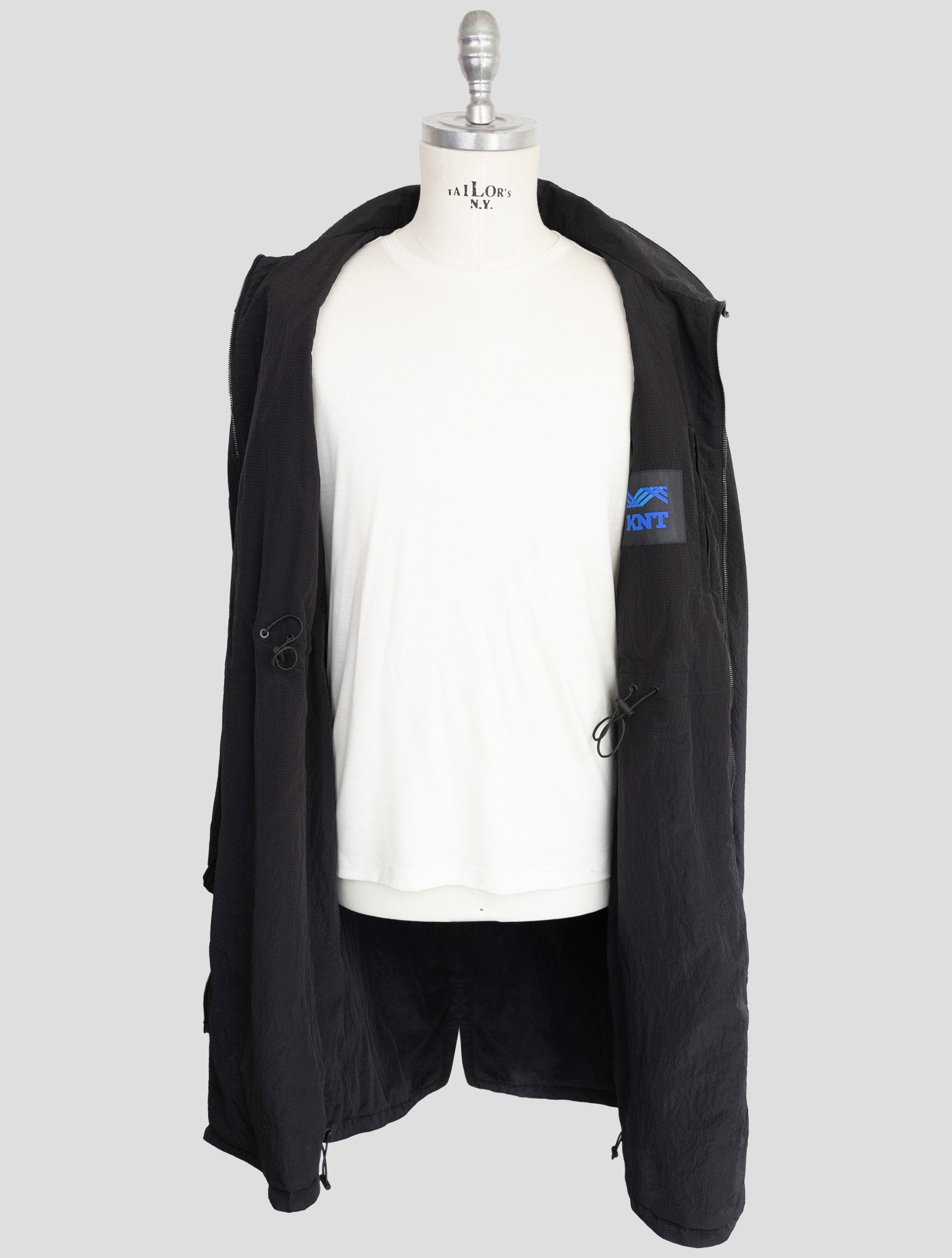 Kiton Knt Black Pa Overoat