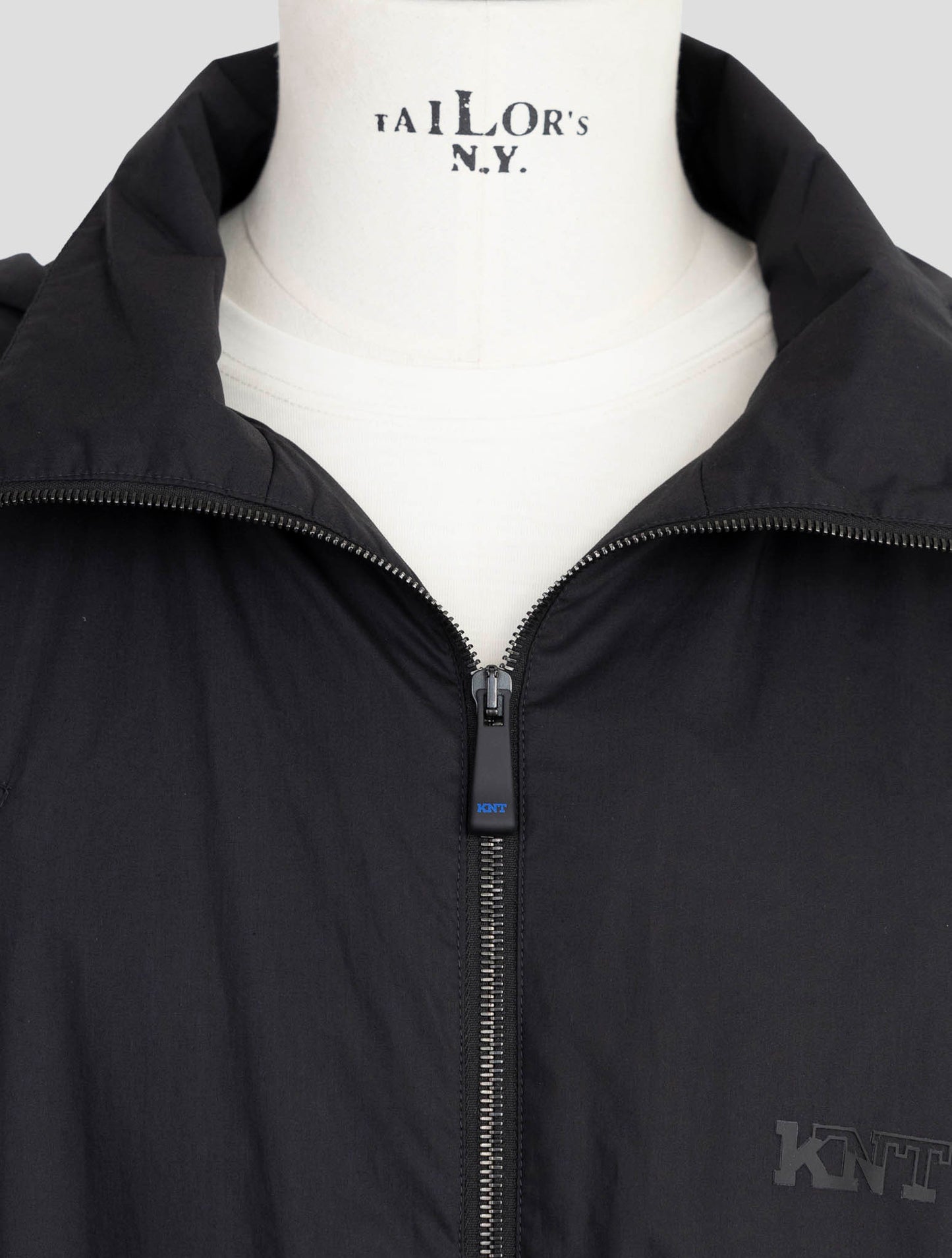 Kiton Knt Black Cotton Overoat