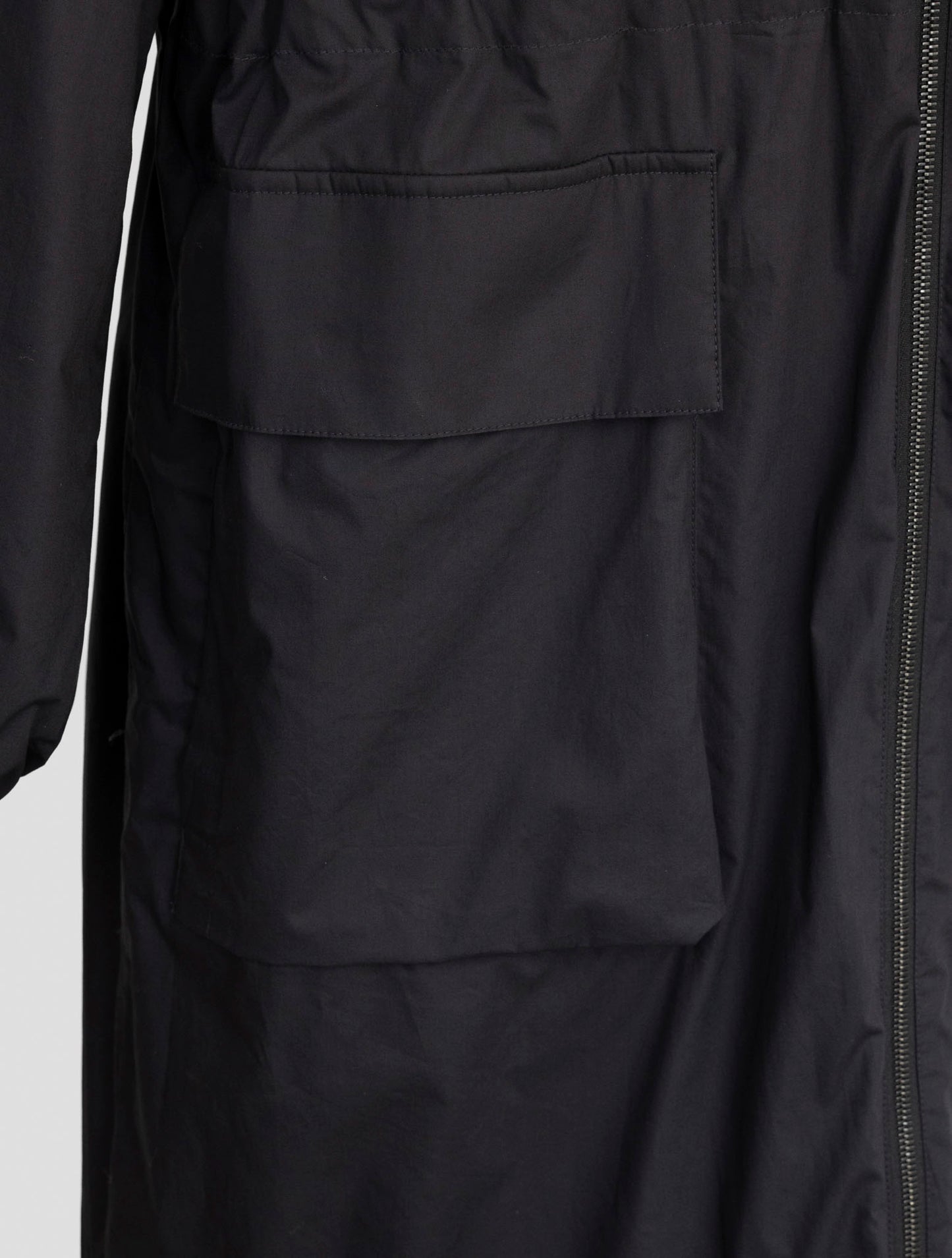 Kiton Knt Black Cotton Overoat