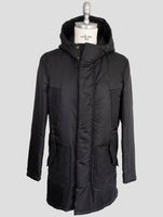 Kiton Knt Black Pa Overoat