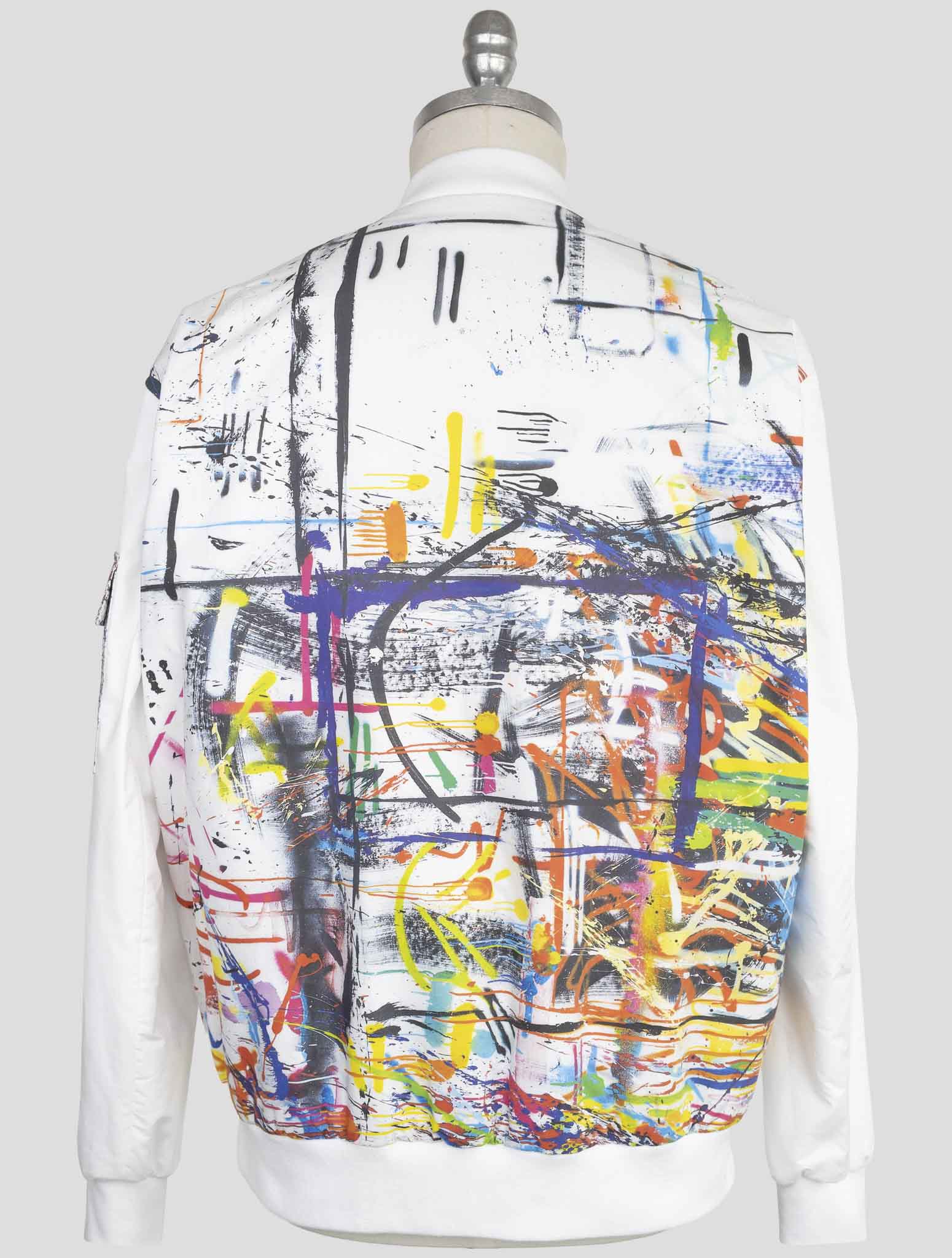 Kiton Knt White Cotton Coat