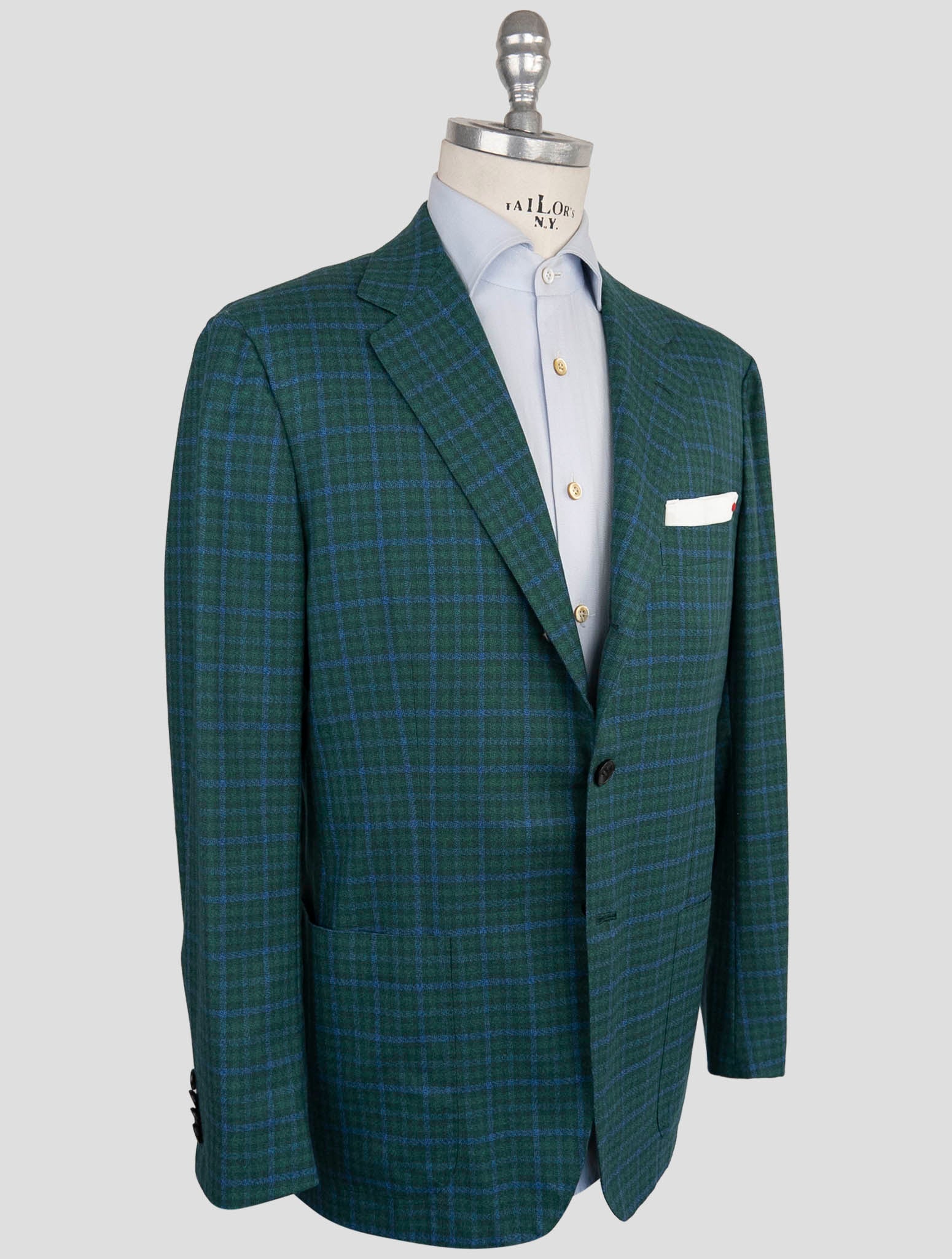 Kiton Green Cashmere Blazer