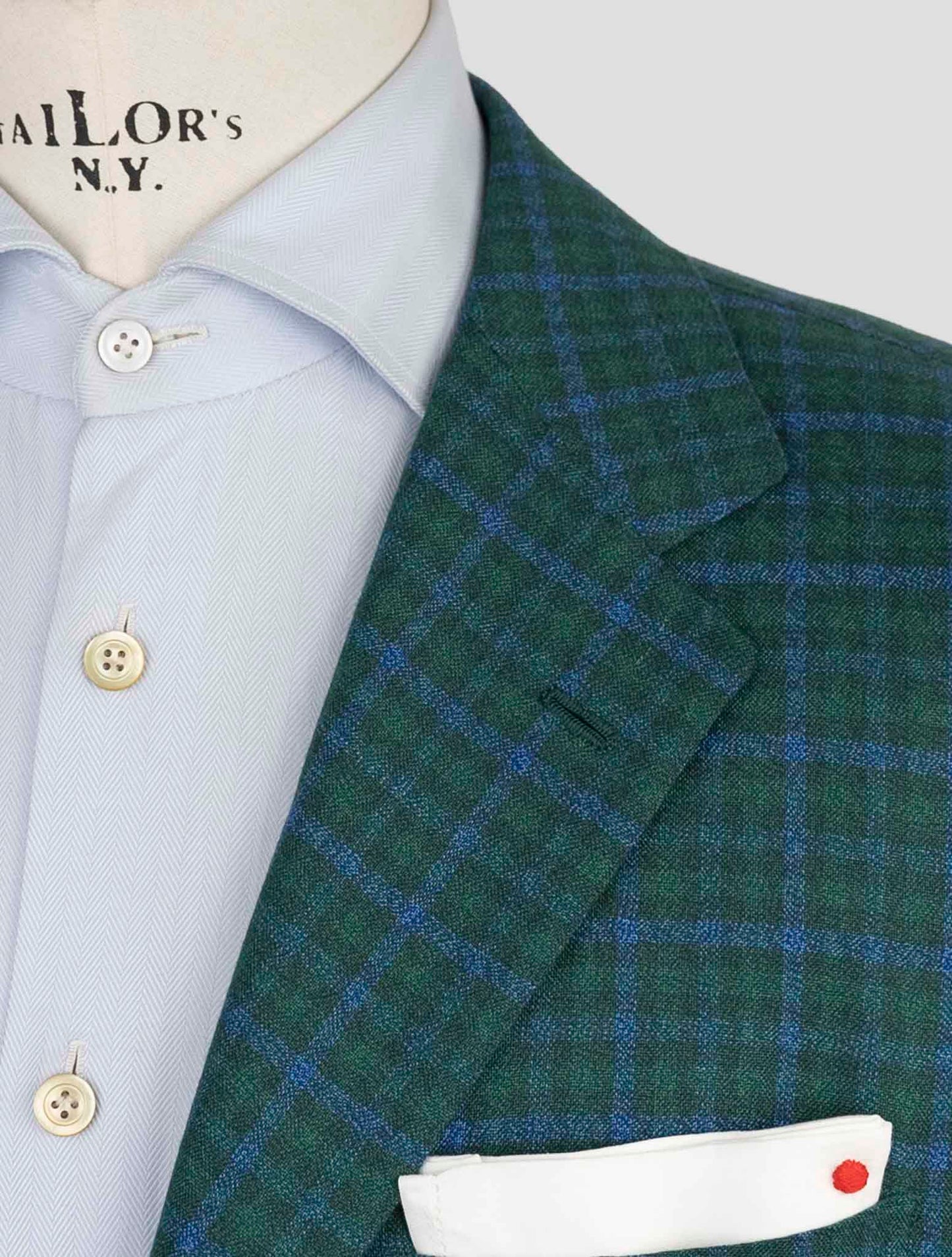 Kiton Green Cashmere Blazer
