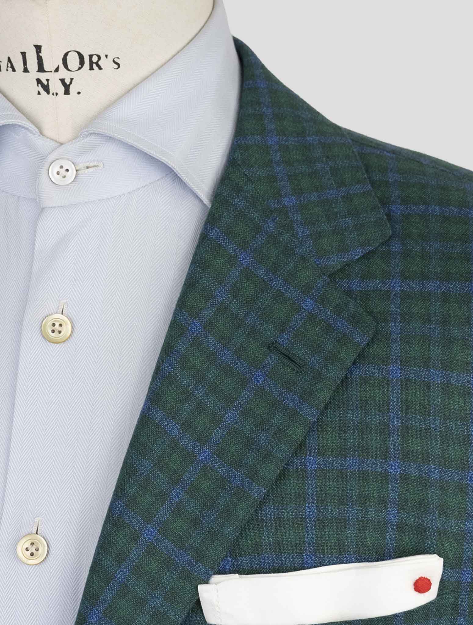 Kiton Green Cashmere Blazer