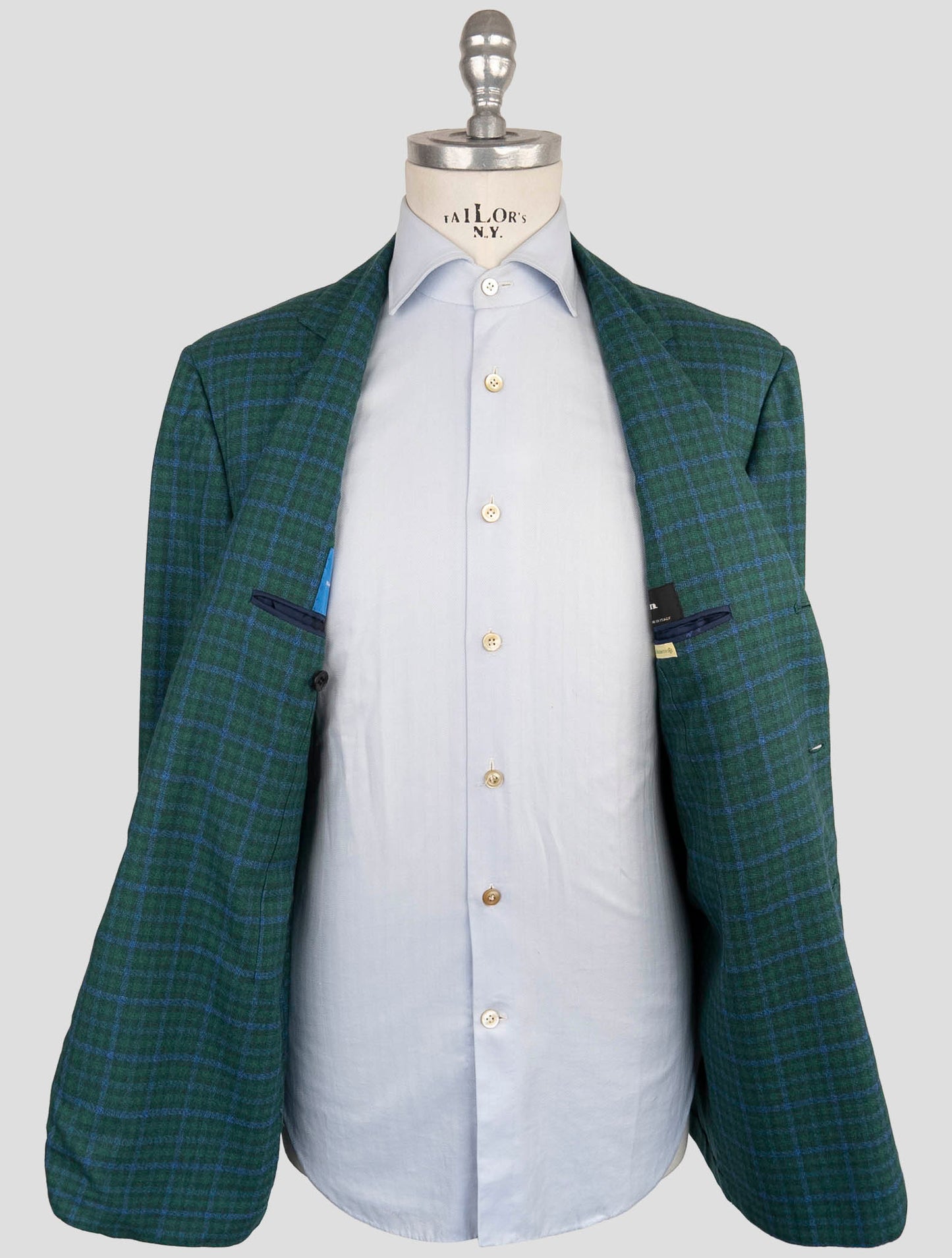 Kiton Green Cashmere Blazer