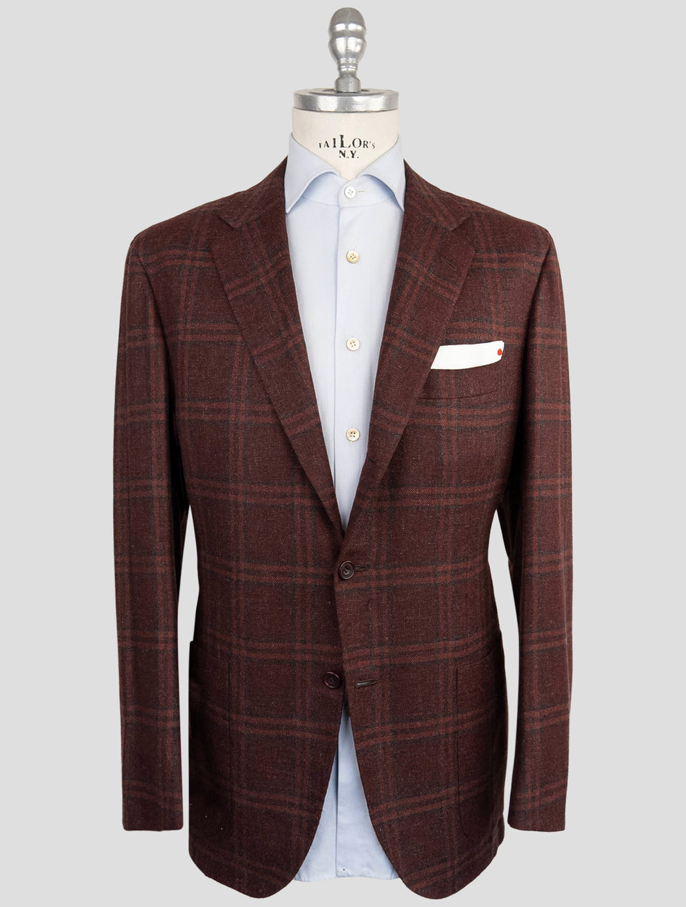 Kiton Brown Cashmere Silk Linen Blazer - image 1