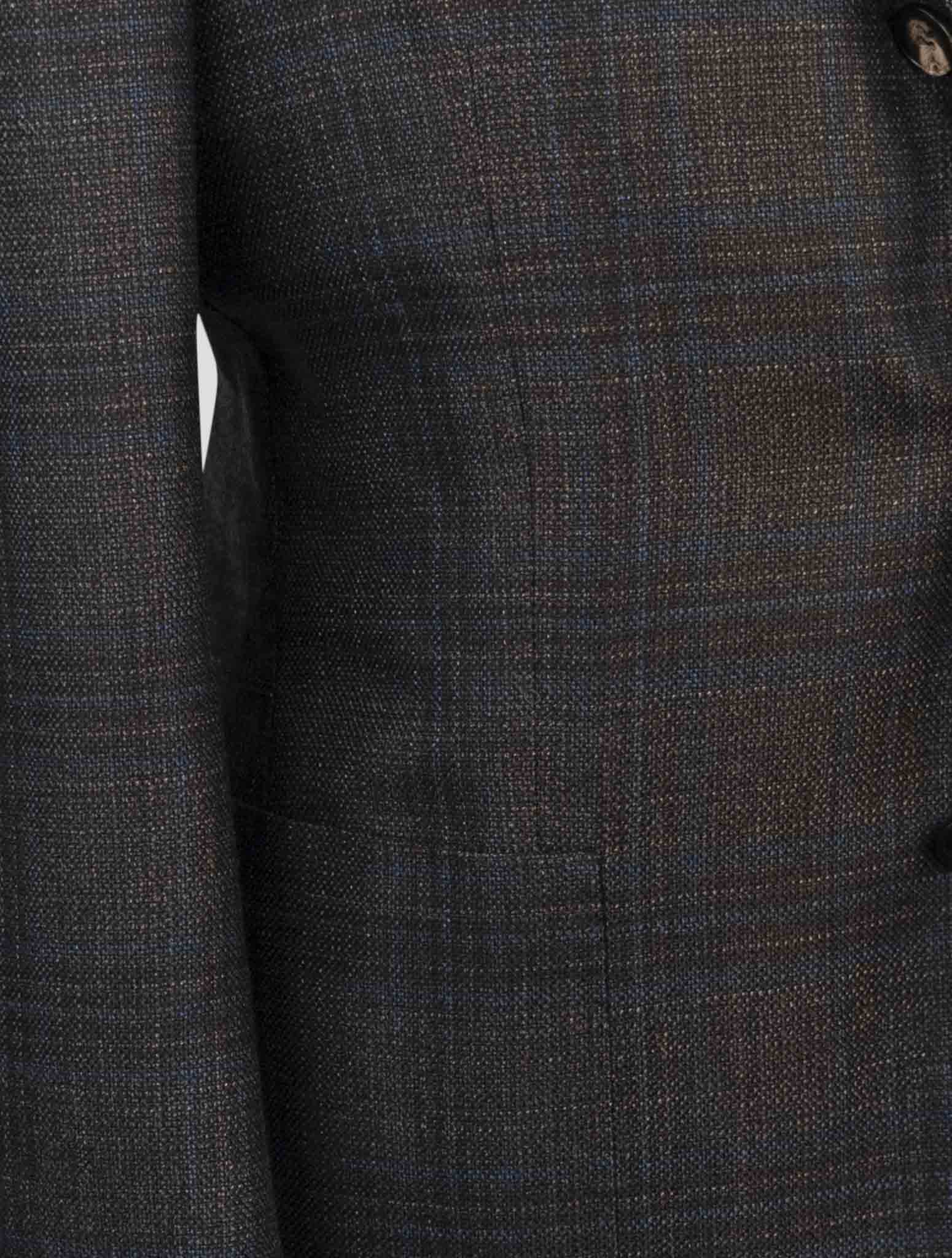Kiton Brown Cashmere Silk Blazer