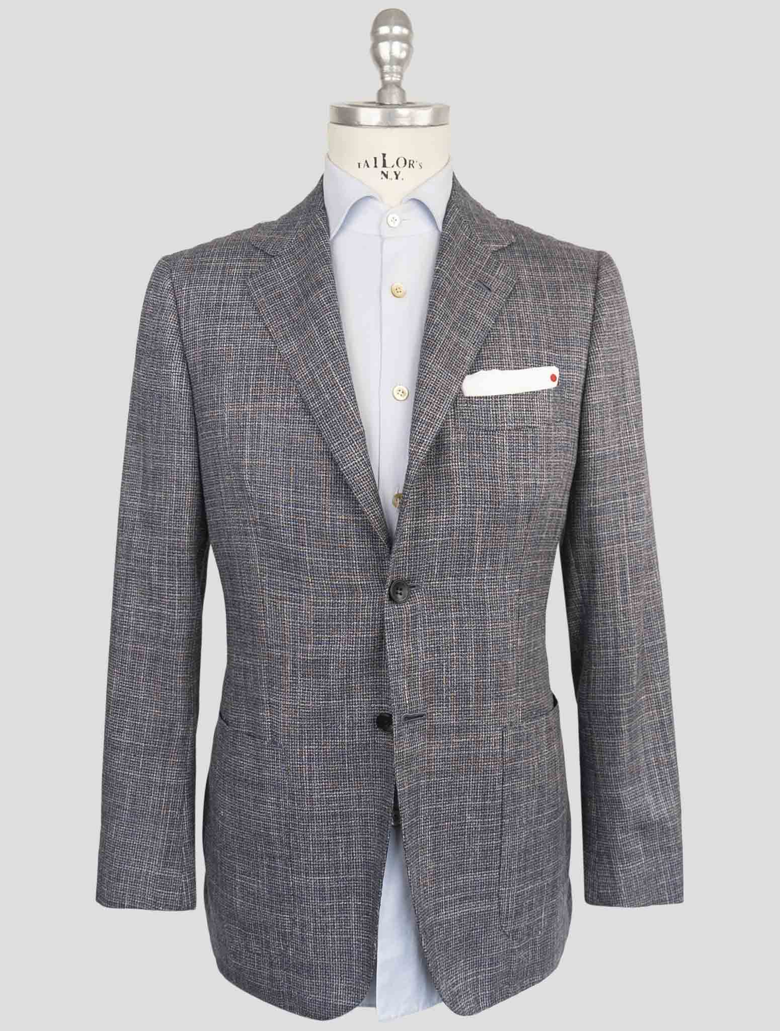 Kiton Blue Cashmere Blazer