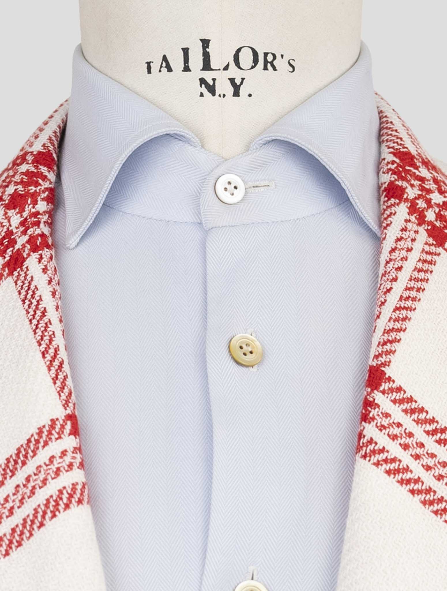 Kiton Red White Cashmere Linen Blazer
