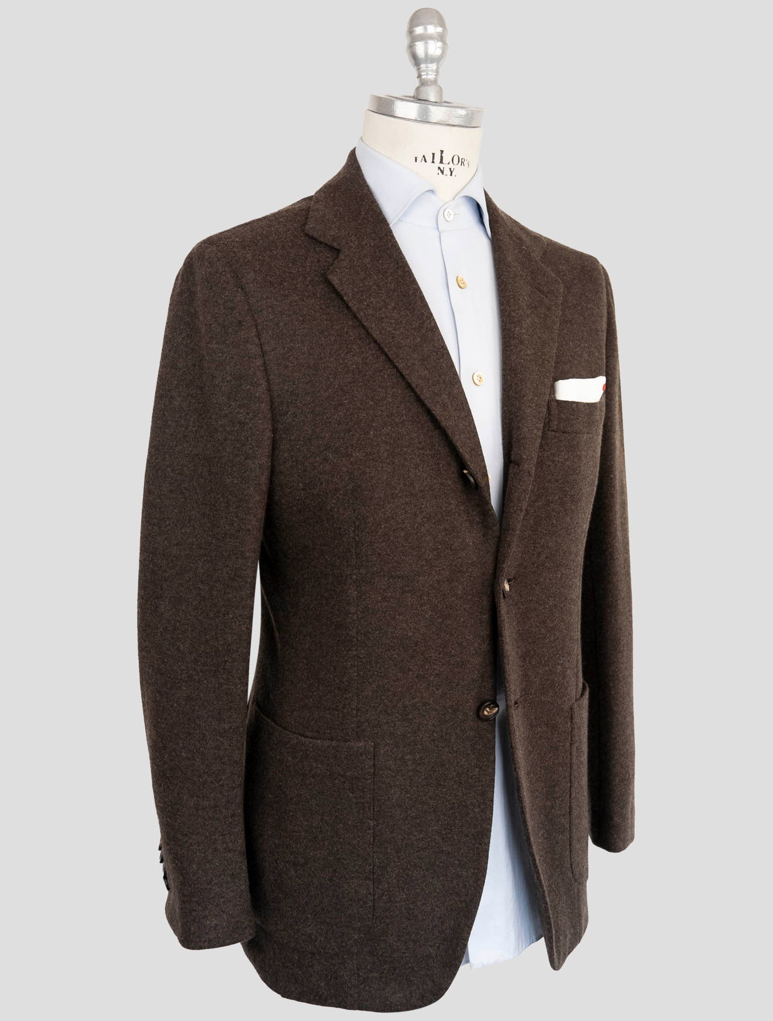 Kiton Brown Cashmere Pa Blazer