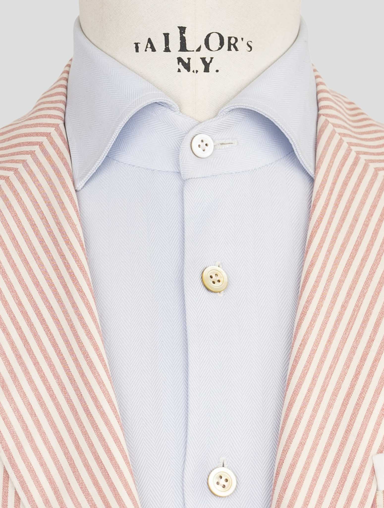 Kiton Pink White Cashmere Silk Lienn Blazer