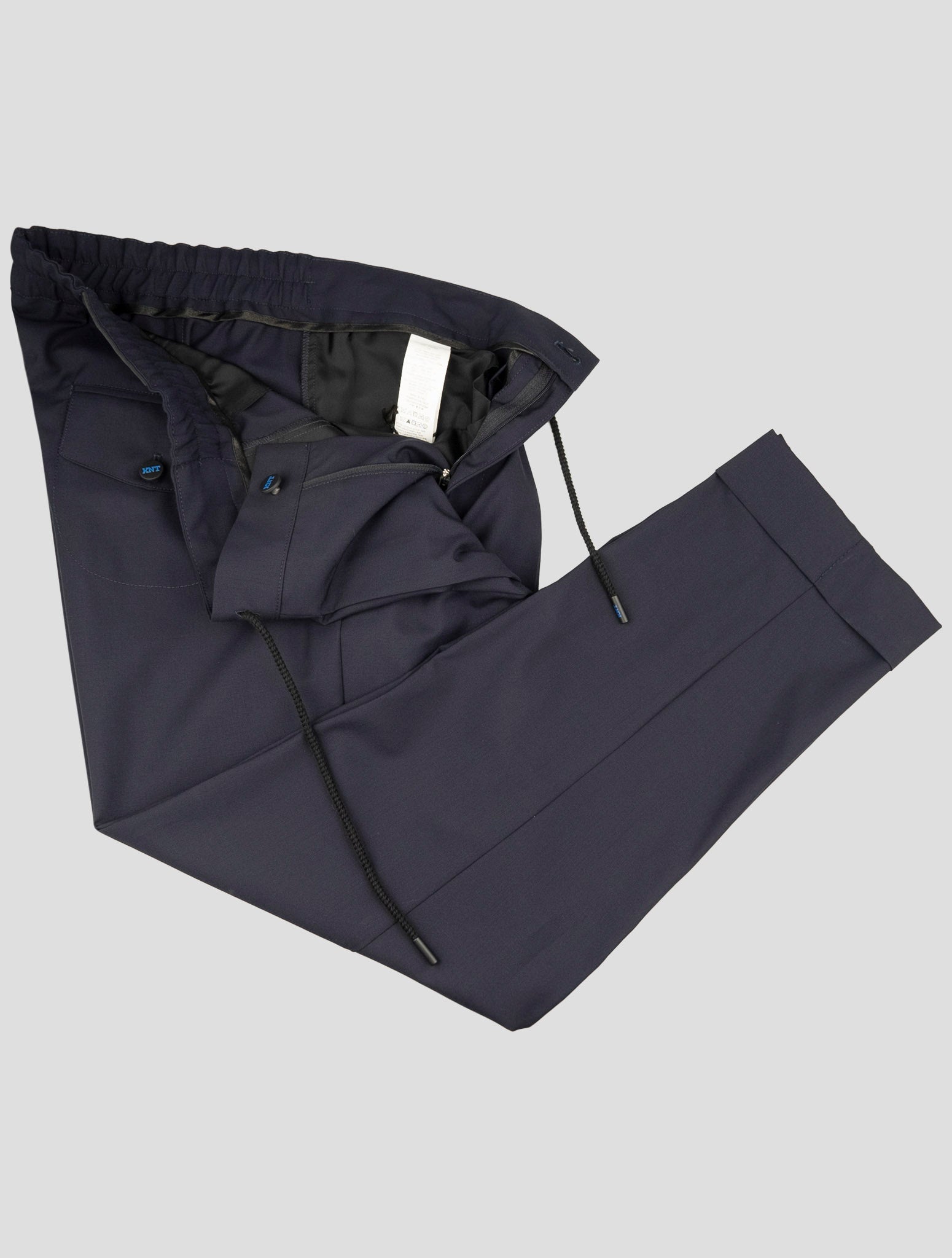 kiton Knt Blue Wool Pant
