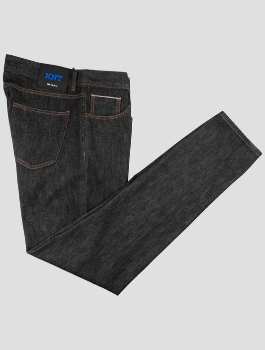 Kiton Knt Dark Gray Cotton Pe Jeans