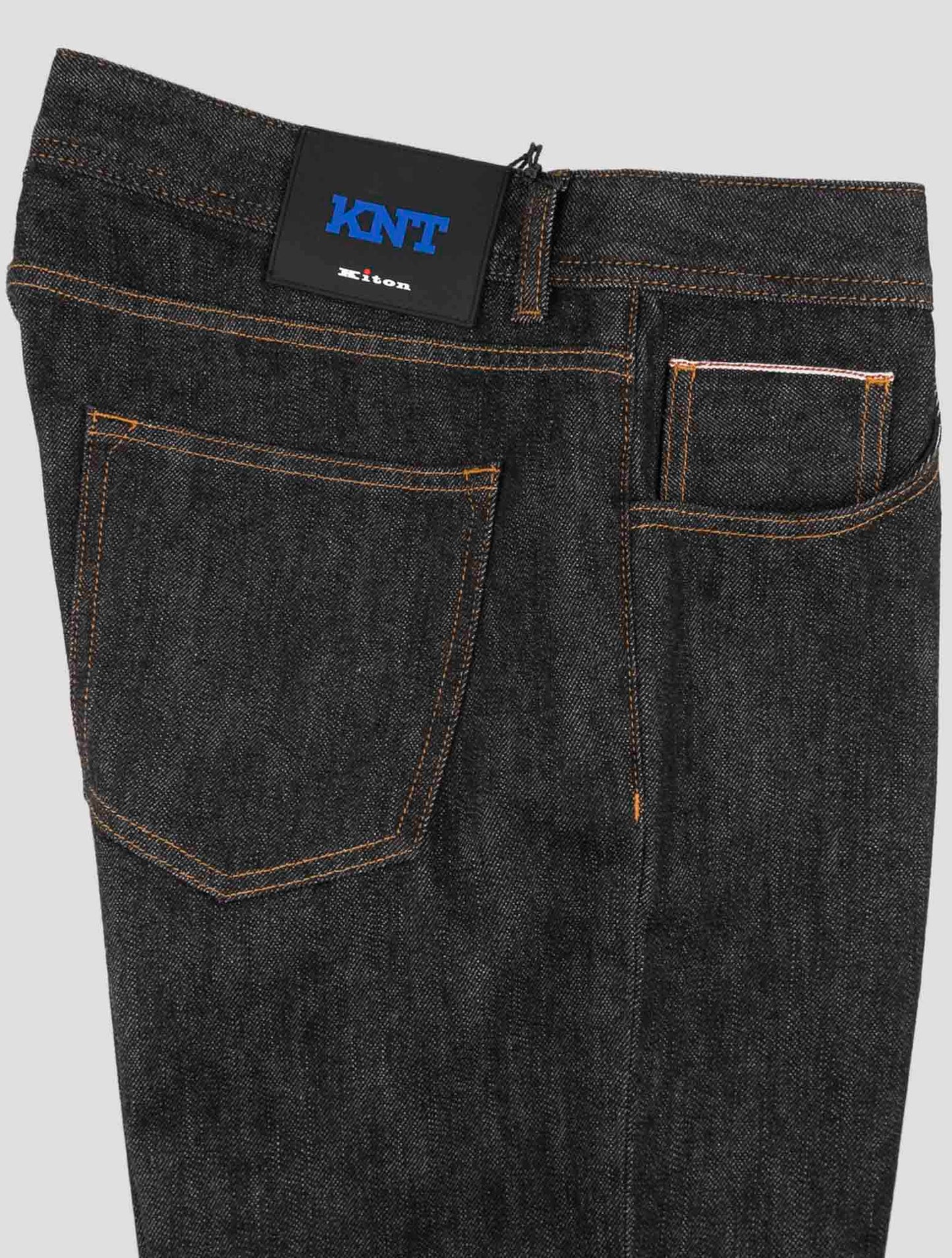 Kiton Knt Dark Gray Cotton Pe Jeans