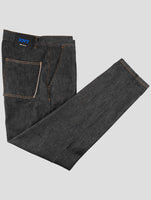 Kiton Knt Dark Gray Cotton Pe Jeans
