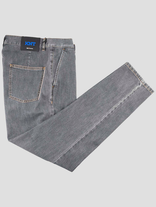 Kiton Knt Dark Gray Cotton Pe Jeans