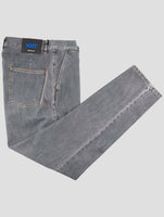 Kiton Knt Dark Gray Cotton Pe Jeans