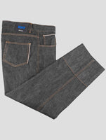 Kiton Knt Dark Gray Cotton Pe Jeans