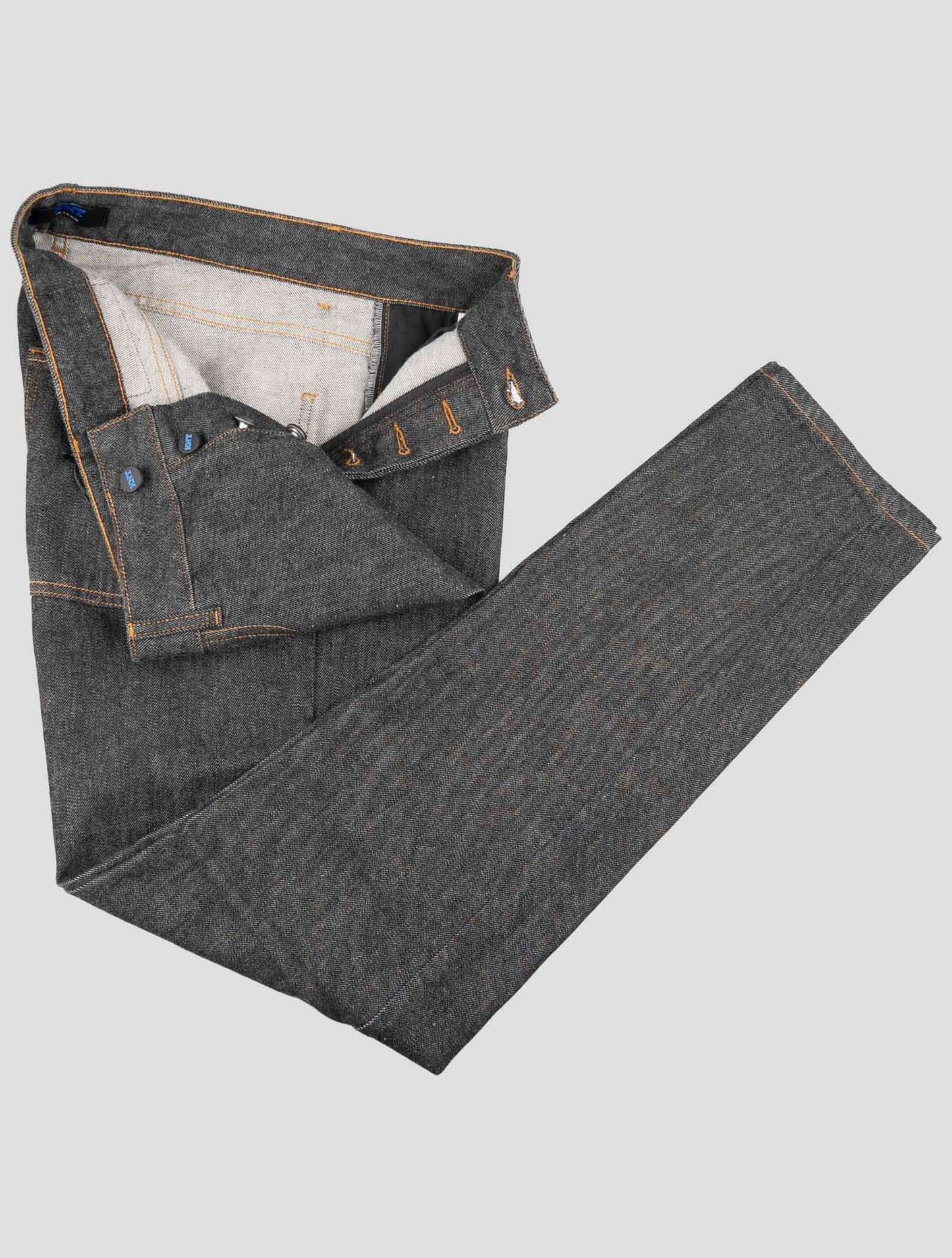Kiton Knt Dark Gray Cotton Pe Jeans