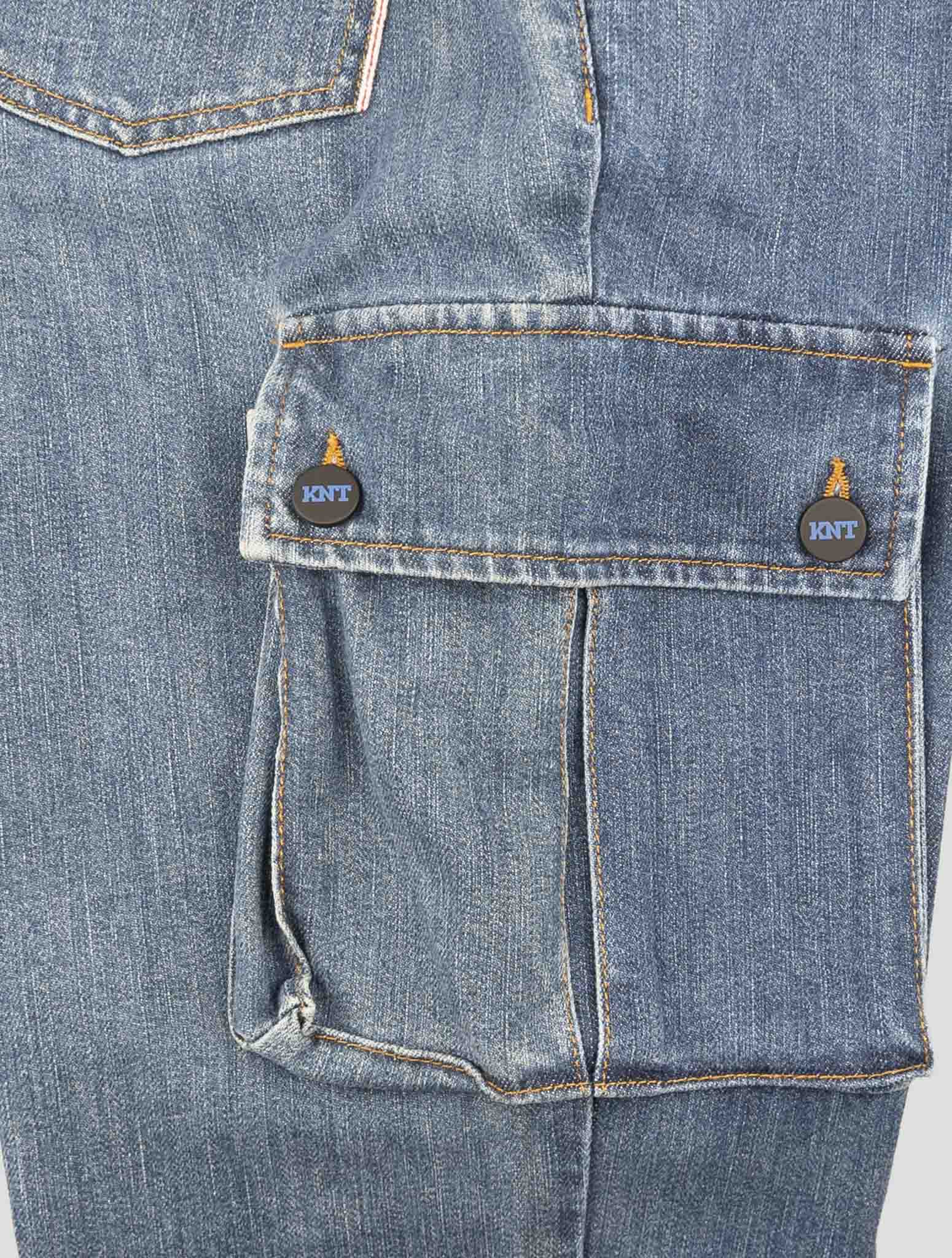 Kiton Knt Denim Cotton Pe Cargo Jeans