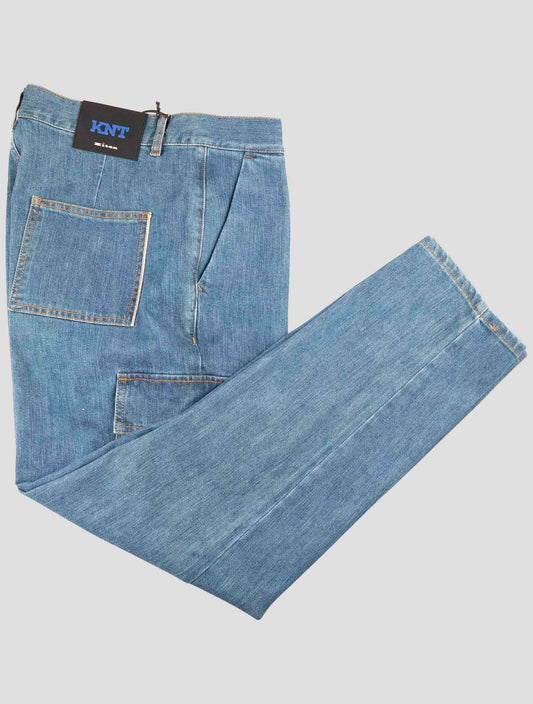 Kiton Knt Denim Cotton Pe Cargo Jeans