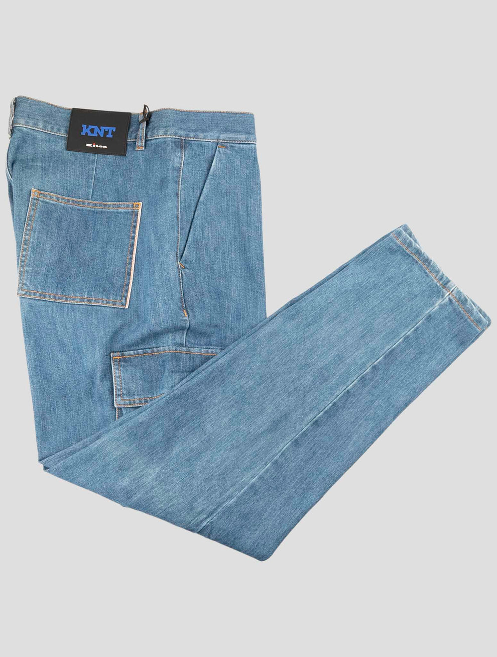 Kiton KNT Denim Cotton PE Cargo Jeans - image 1