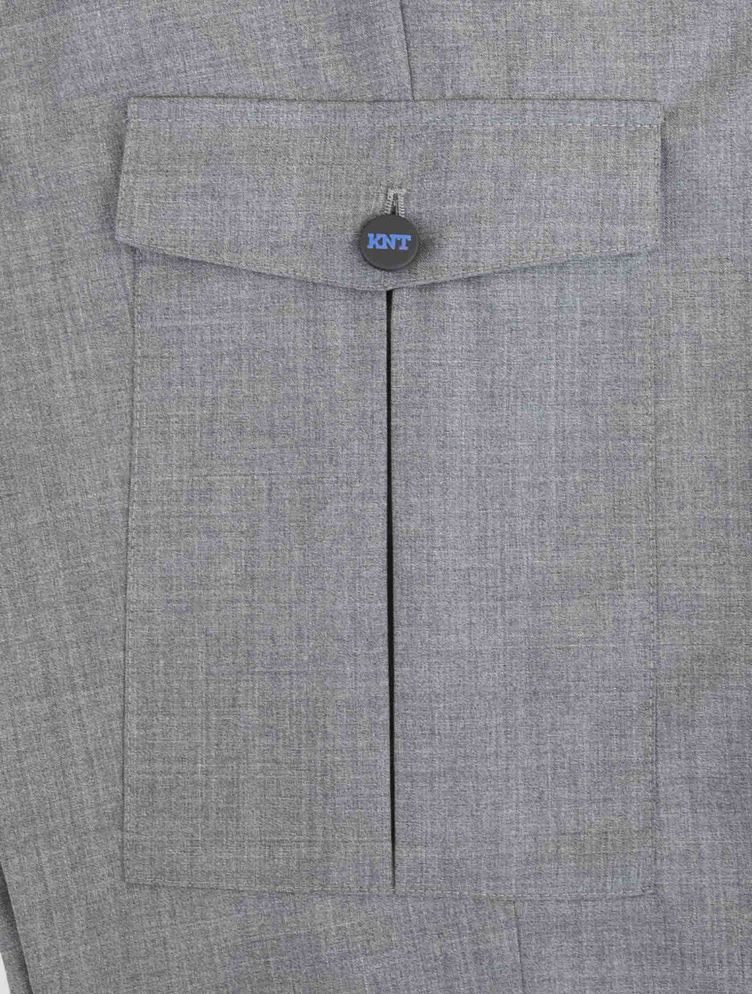 Kiton Knt Gray Wool Pants