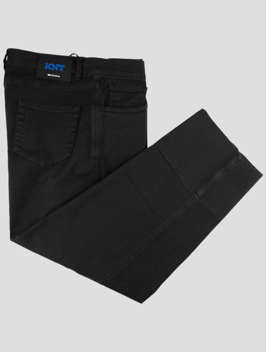 Kiton Knt Black Cotton Ea Jeans