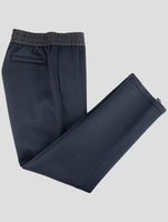 Kiton Knt Black Virgin Wool Pants