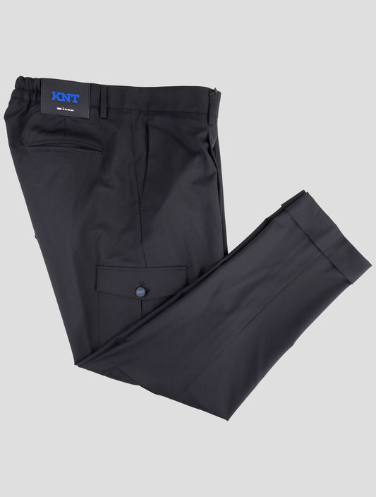 Kiton Knt Black Virgin Wool Pants